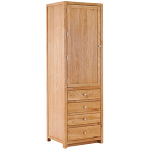 Oak Full Height Larder with 4 Drawers (Hinges on the LHS)