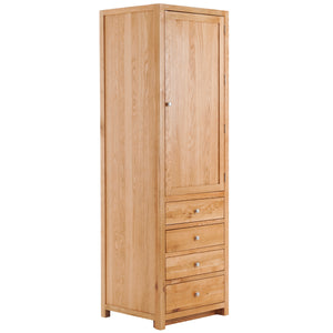 Oak Full Height Larder with 4 Drawers (Hinges on the RHS)